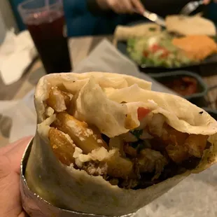 An actual, proper California Burrito, and the best in the area!