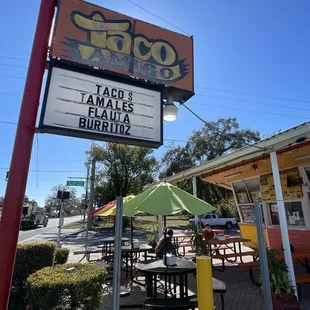 Outdoor seating area