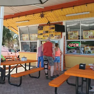 Walk up ordering window