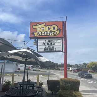 Outdoor seating only