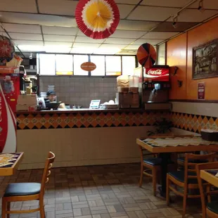 the interior of a restaurant