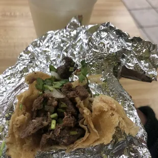 Steak taco