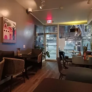 the interior of a restaurant