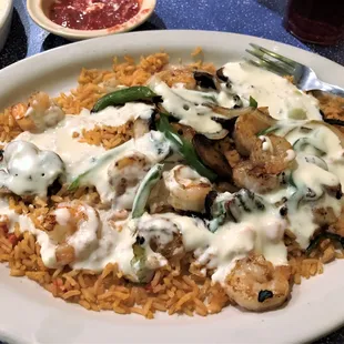 Camerones Costenos. This was not great.  Too cheesy for me.