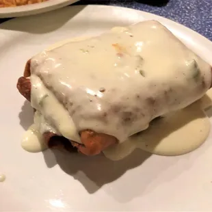 Chicken Chimichanga.  Always yummy!