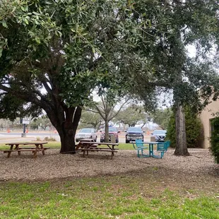 outside