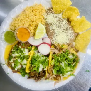 Three taco combo