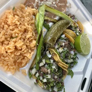 3 carne asada tacos