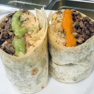 Carne asada burrito