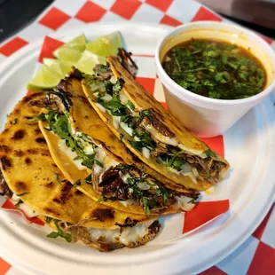 Quesabirria and Consome