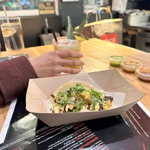 This is the JerkTaco was delicious. Q