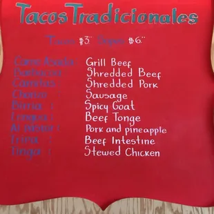 Traditional Tacos