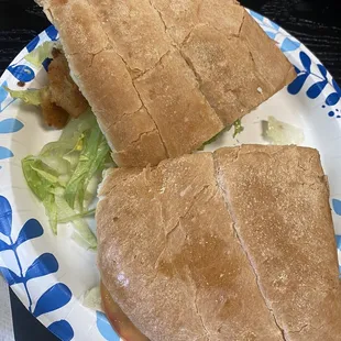 Breaded chicken Tortas small tray