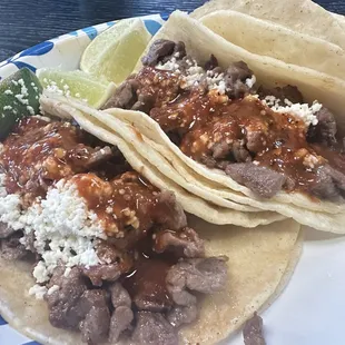 Carne asada tacos