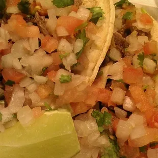 Steak tacos.