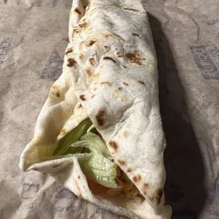 Chicken soft taco