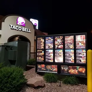 Writing on menu too small and far away.