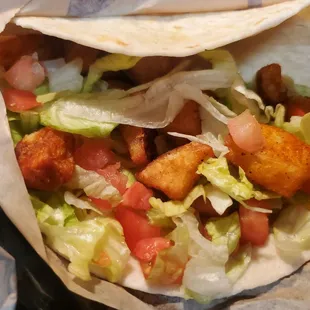 Potato Soft Taco, fresco style.