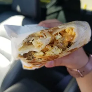 Breakfast Sausage Crunch Wrap