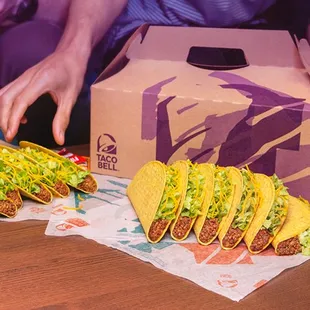 the inside of a taco bell