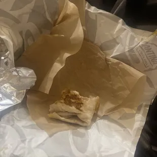 Burrito came eaten (disgusting act‍)