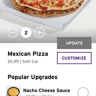 This is what I'd expect for a Mexican Pizza....employee who made mine must have an attitude problem or doesn't care!!!