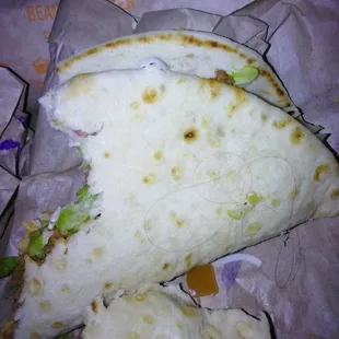 Got my food and came home, went to was my gordita couple bites in and I pull a hair. Almost threw up and now I refuse to eat the rest