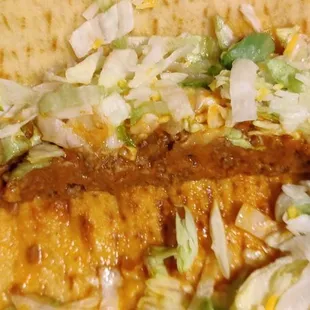 The inside of a Chalupa with very little in it