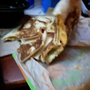 Crunch wrap with no crunch.