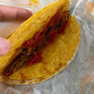 Double crunch taco