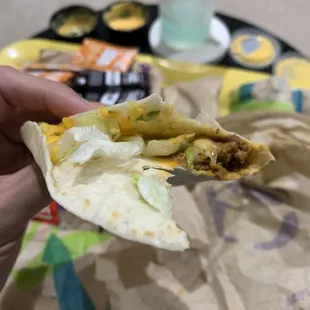 Soft Taco, it might not look like much but arguably their best item