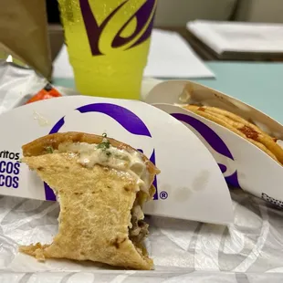 Cheesy Street Chalupas Combo-Steak