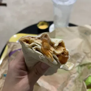 Bean and cheese burrito, always a classic