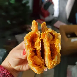 Inside of the Chicken Empanada