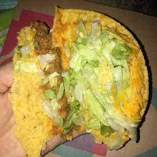 $5 taco box.... there was more lettuce than meat &amp; cheese...