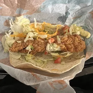 Fried chicken Taco