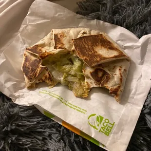 Black Bean Crunchwrap Supreme.
