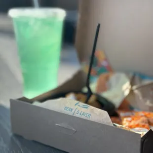 MTN DEW Baja Blast Zero Sugar Bean Burrito