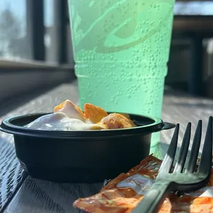 MTN DEW Baja Blast Zero Sugar Cheesy Fiesta Potatoes Mild Sauce Packet