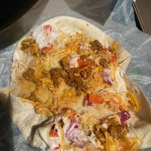 Awesome!!! So beefy!!! I asked for no rice! Yet they packed with rice! Why is it so hard to get the simple order right