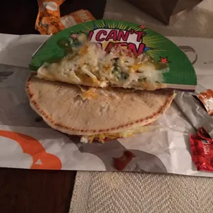 Cheesy Gordita Crunch with wrapper option