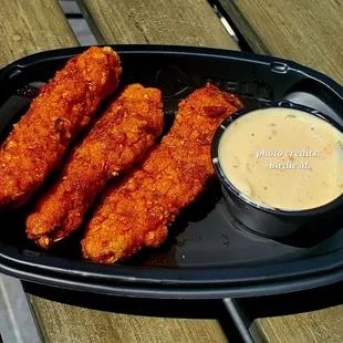 Tasting Taco Bell&apos;s new limited time only Test Kitchen item:  Chile Crisp Chicken Strips!  Available only in Newport Beach, CA.  August 2023