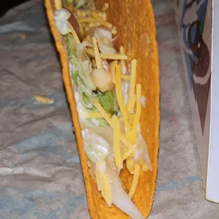 A skimpy Doritos los tacos "supreme"  Over $3.50 each. Come On!