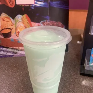 Went to get my birthday free treat, this year is a MTN DEW Baja Blast Freeze