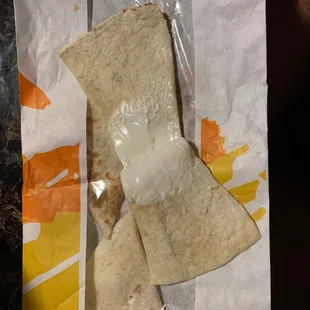 Quesadilla with no meat in it. Smh...