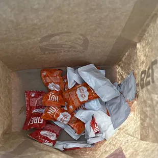 Taco Bell sauce packets
