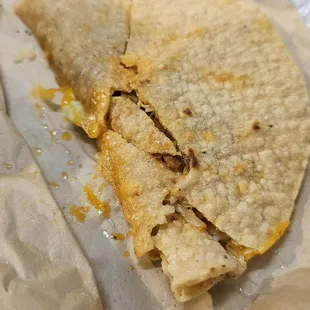 Both tacos were falling apart