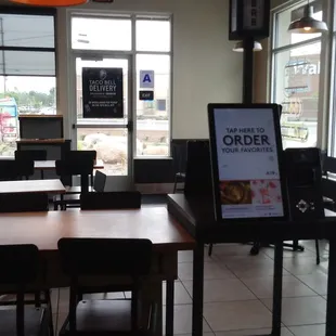 Have computers standby to do self service order