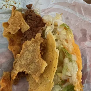Crushed crunchy taco