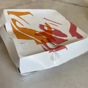 Crushed pizza